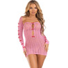 Leg Avenue - Robe Coeur & Noeuds Rose Taille Unique